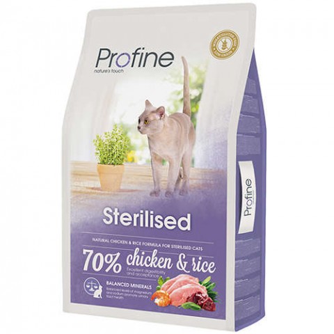Profine Sterilised Kısırlaştırılmış Doğal Tavuk Etli Kedi Maması 2 Kg