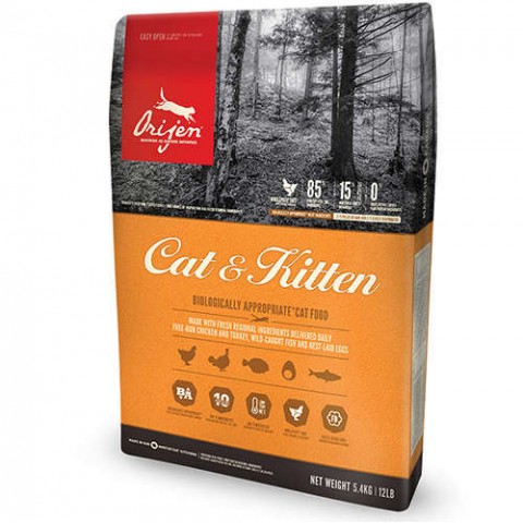 Orijen Cat&Kitten Tahılsız Yavru ve Yetişkin Kedi Maması 1,8 Kg