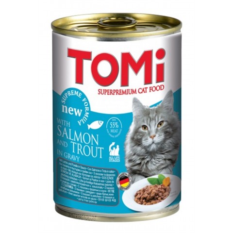 Tomi Somon Ve Alabalıklı Kedi Konservesi 400 Gr