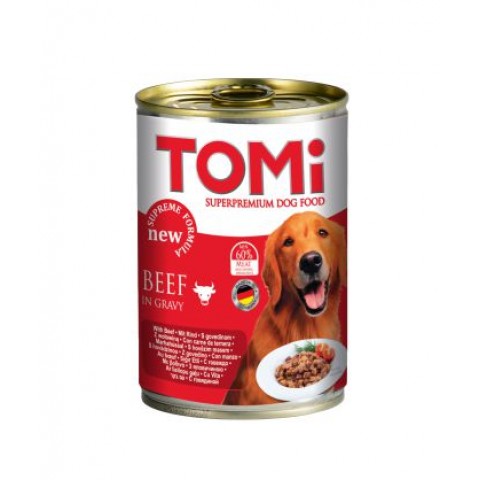 Tomi Sığır Etli Yetişkin Köpek Konservesi 400 Gr 24 Adet