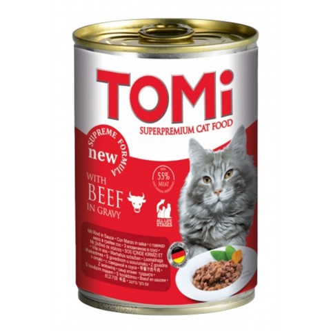 Tomi Biftekli Kedi Konservesi 400 Gr