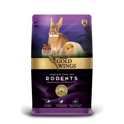 Gold Wings Premium Kemirgenler için Komple Yem 750 Gr